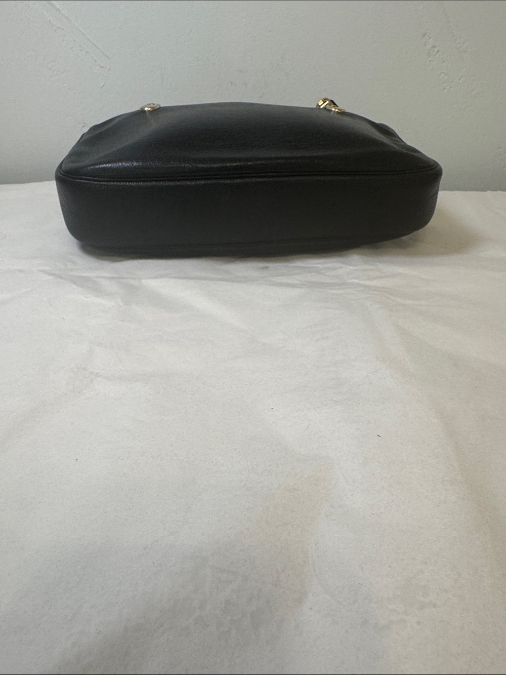 Christian Dior Black Leather Shoulder Bag with CD Gold Chain Accents - Picture 3 of 16